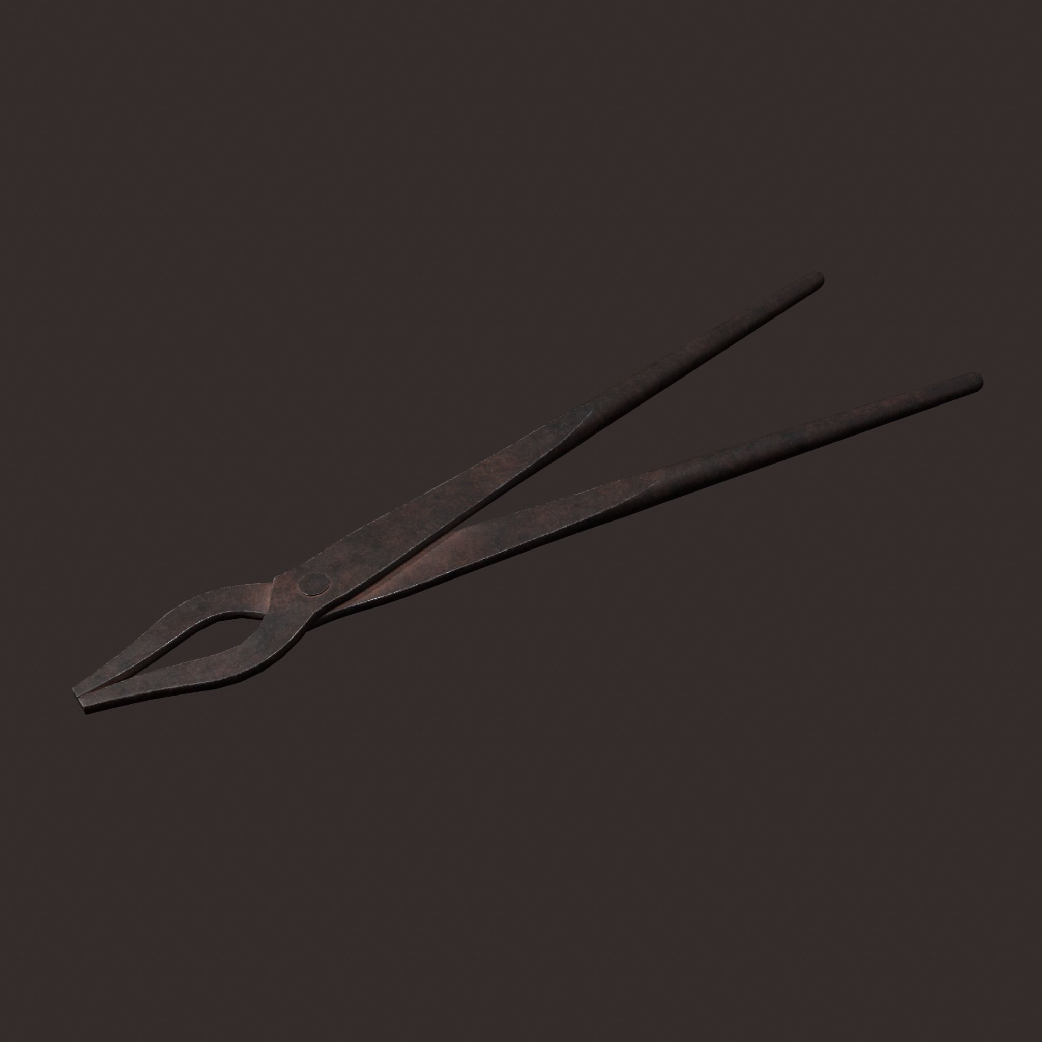 Medieval Fishing Pliers Free low-poly 3D model_18