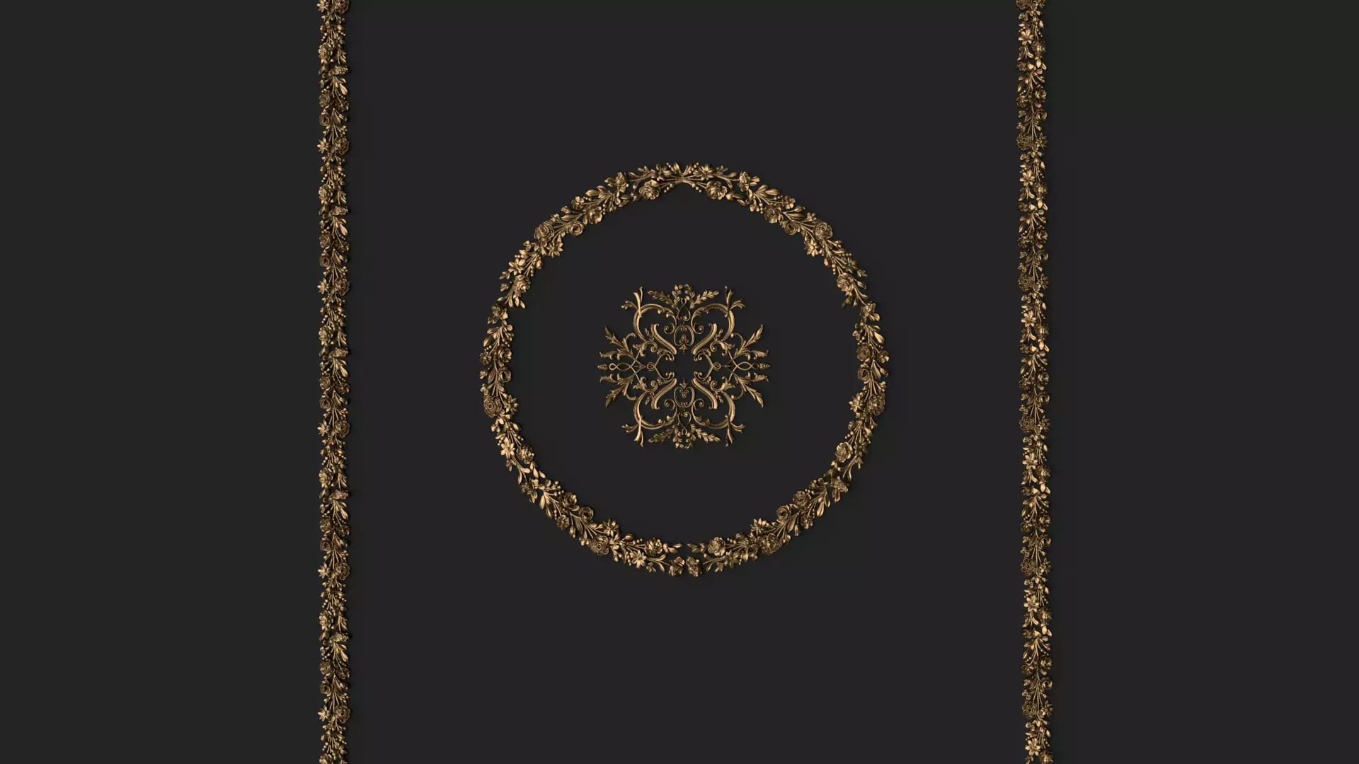 Classic decor ornament v-09 3D model 3D model_0