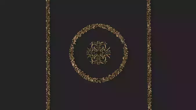 Classic decor ornament v-09 3D model 3D model