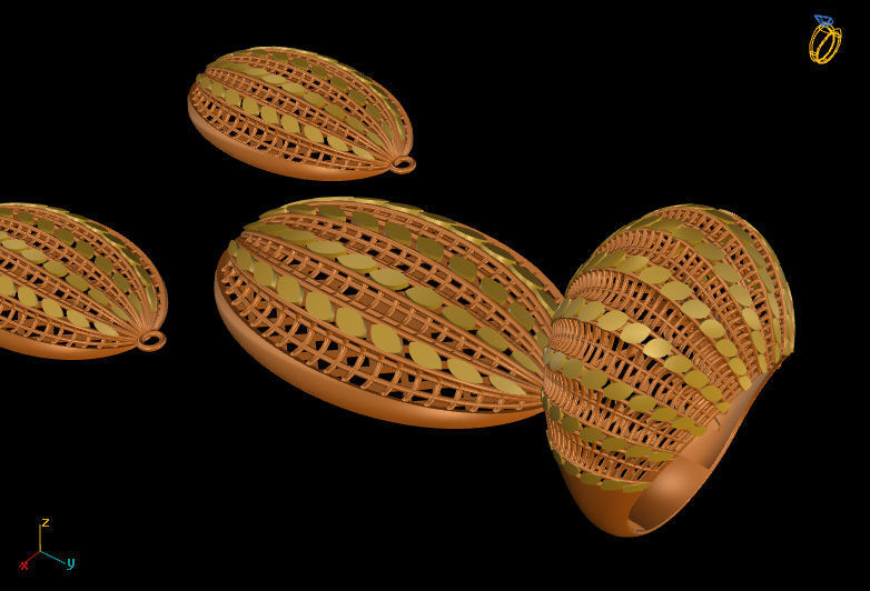 Gold Services 3D print model_4