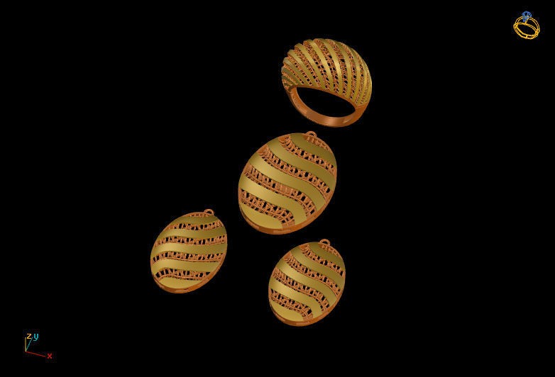 Gold Services 3D print model_9