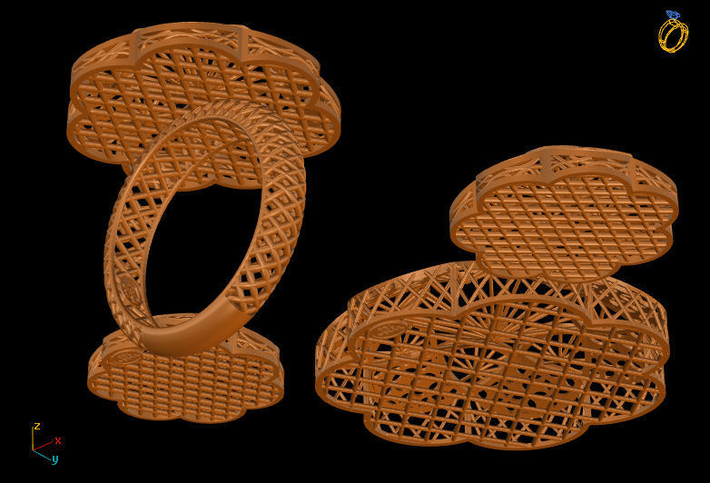 Gold Services 3D print model_4