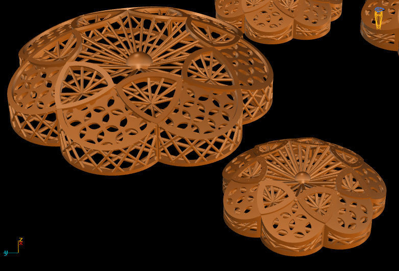 Gold Services 3D print model_3