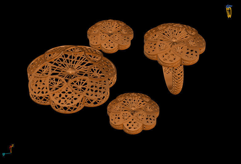 Gold Services 3D print model_1