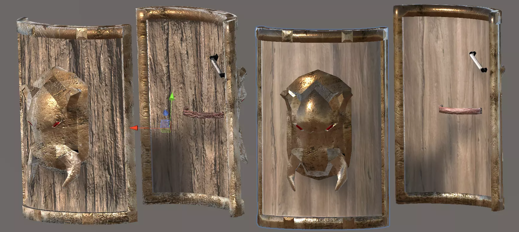 Boar Shield Low-poly 3D model_0
