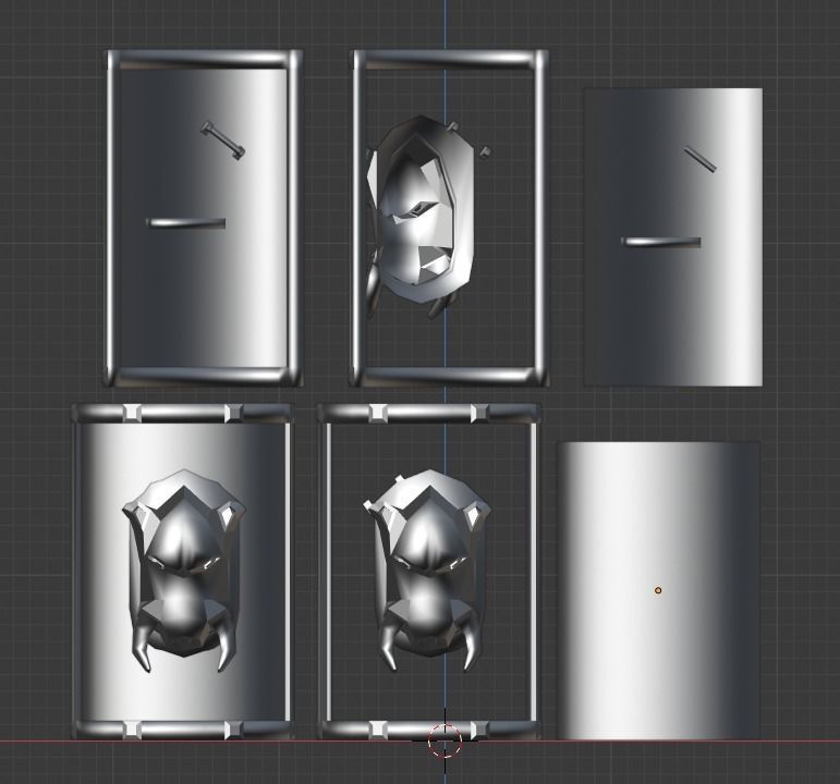 Boar Shield Low-poly 3D model_1