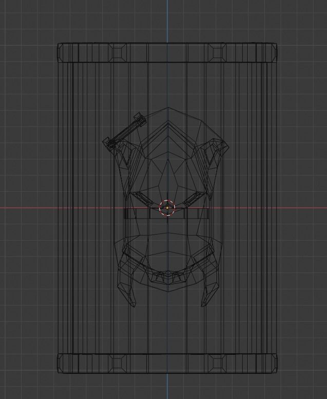 Boar Shield Low-poly 3D model_5