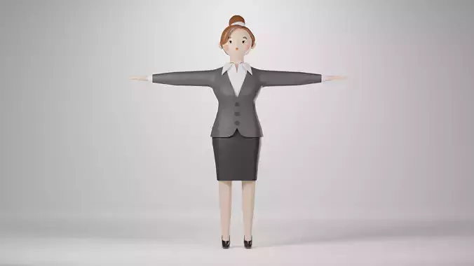 Businesswoman cartoon business woman