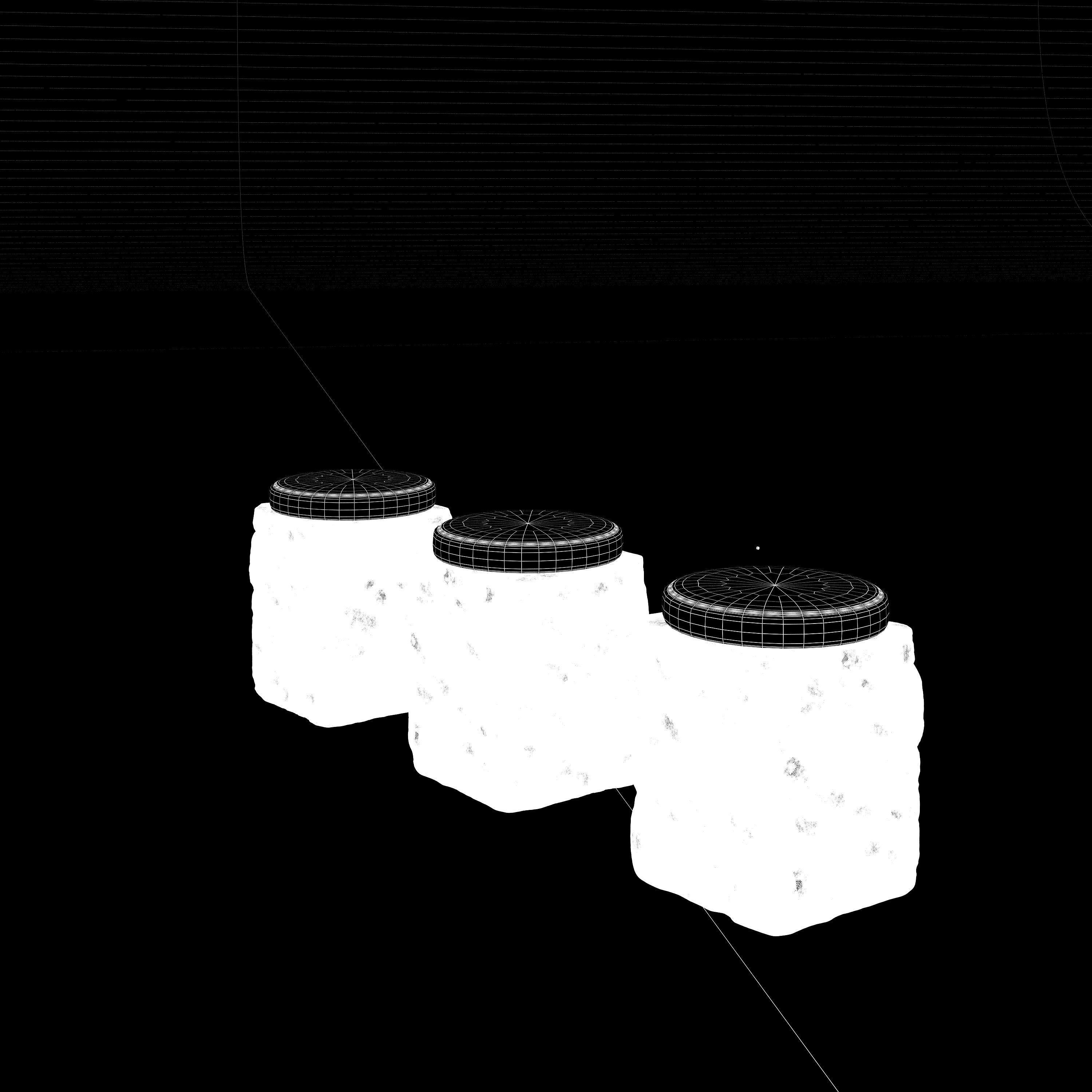 Tenarchstudio Stone seating chair render ready vray  3D model_1