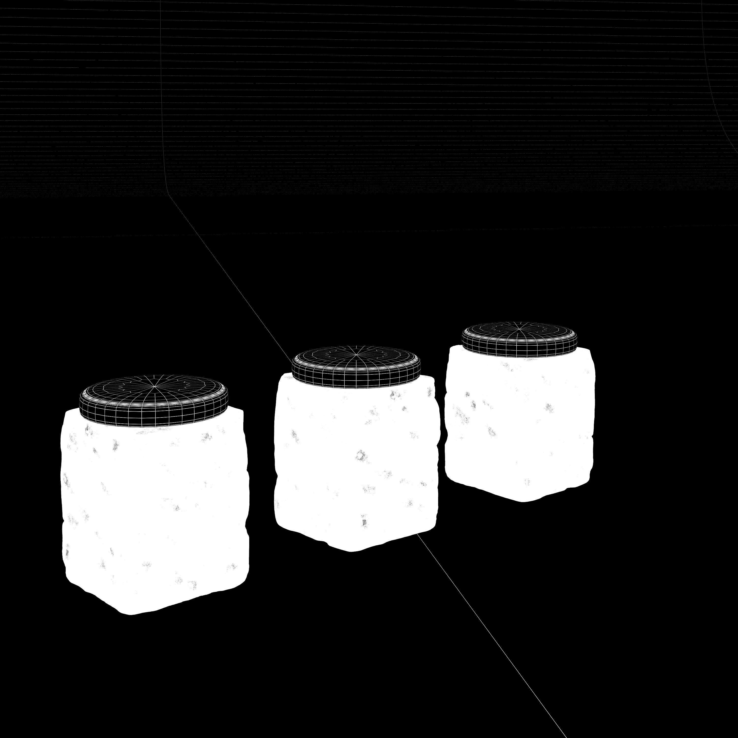 Tenarchstudio Stone seating chair render ready vray  3D model_13