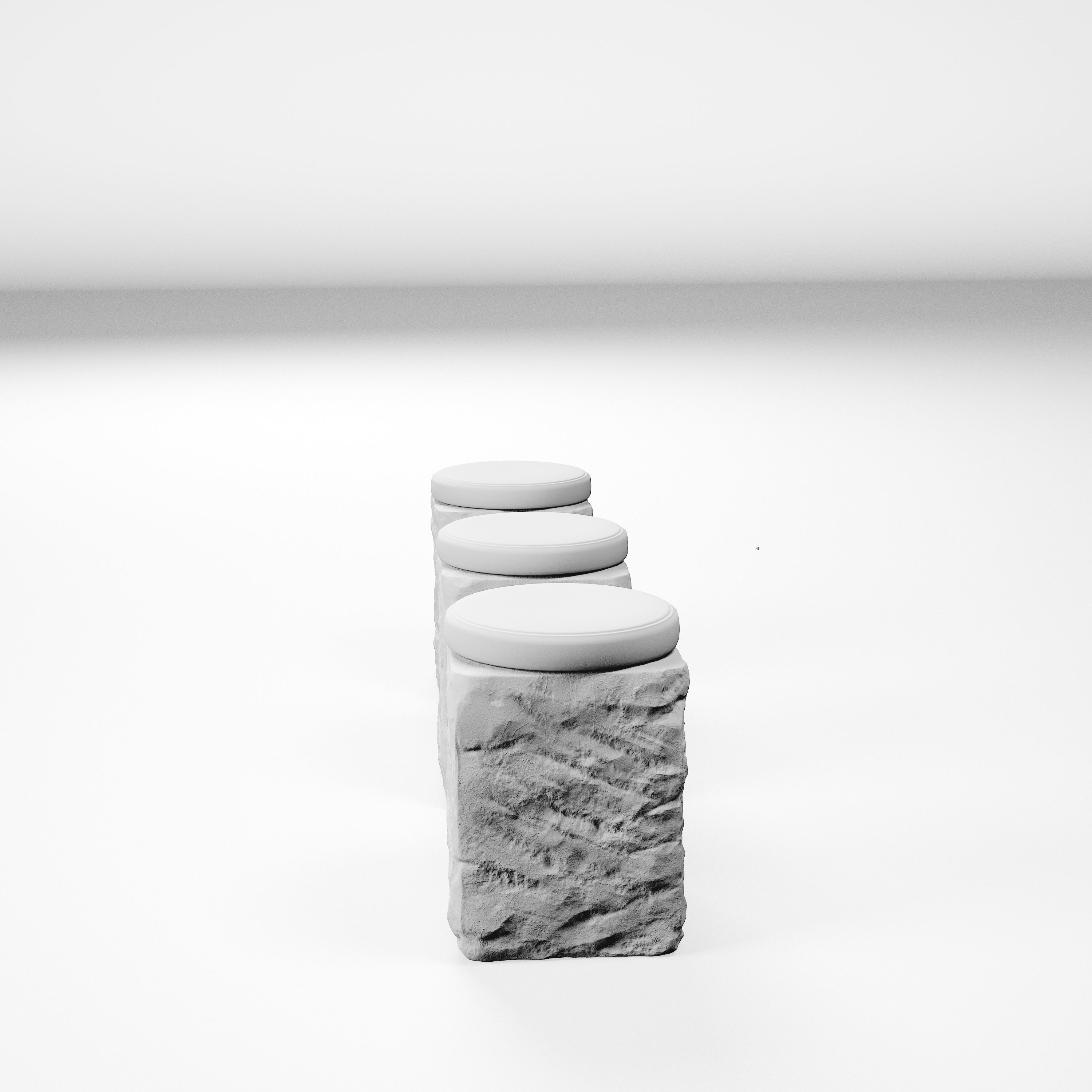 Tenarchstudio Stone seating chair render ready vray  3D model_10