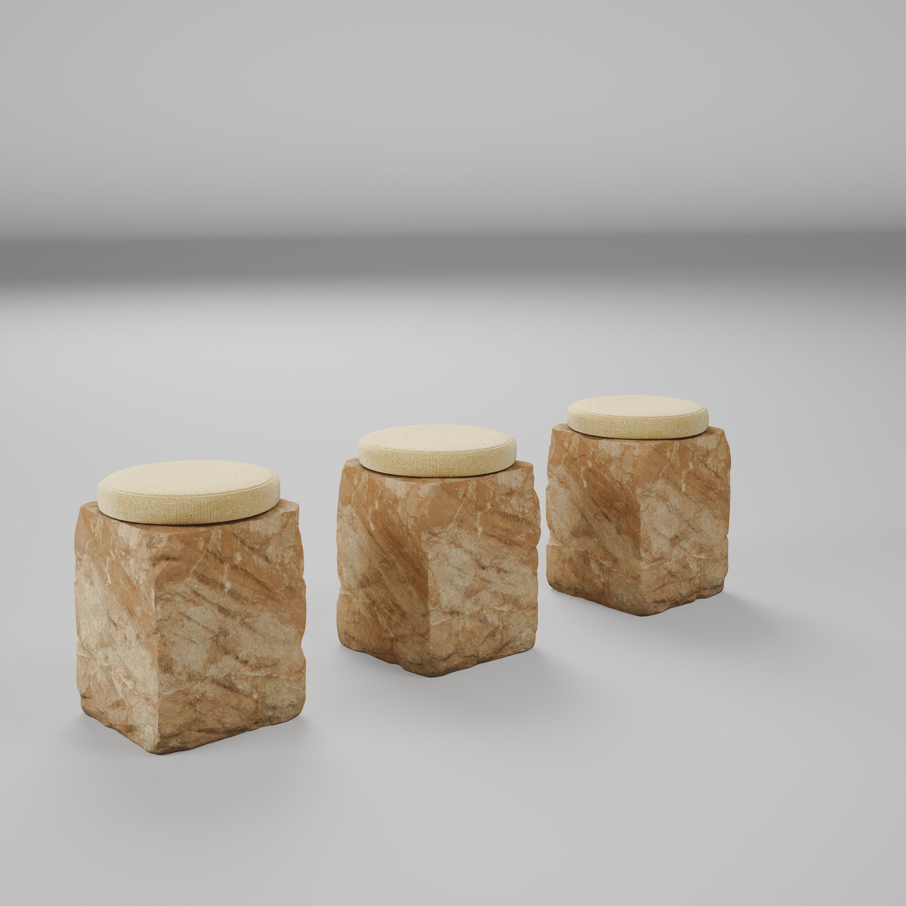 Tenarchstudio Stone seating chair render ready vray  3D model_12