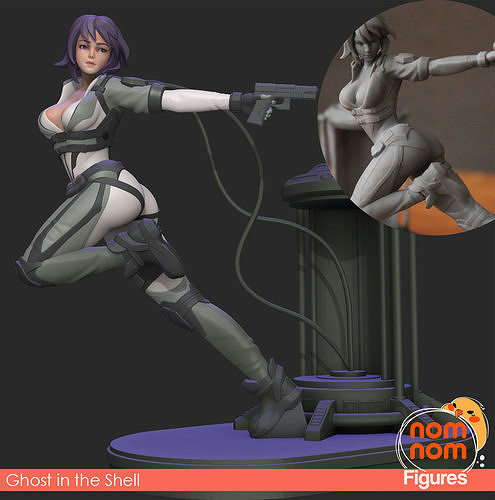 Motoko Kusanagi - Ghost in the Shell - Version 1 3D print model