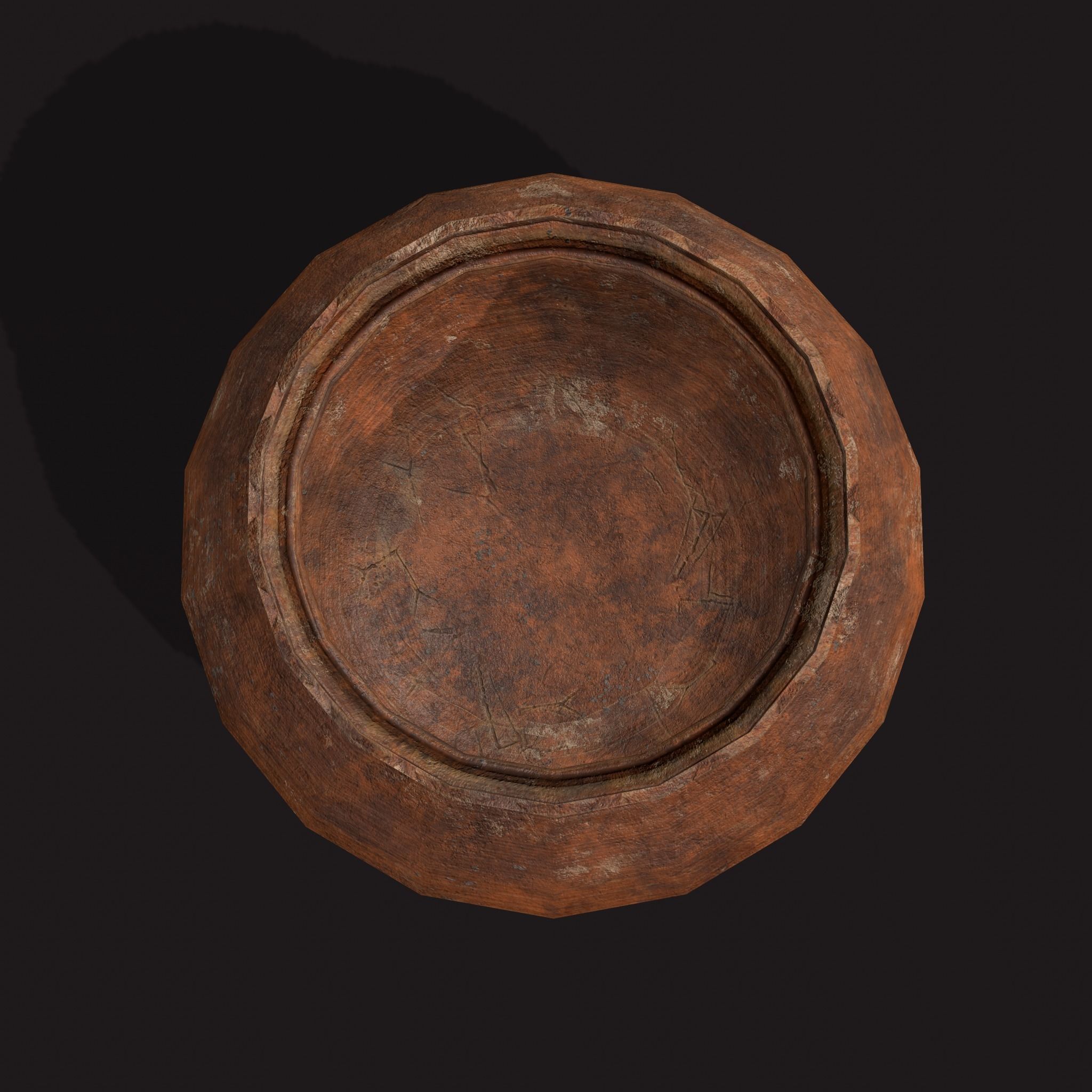 Medieval Cooking Pots Low-poly 3D model_24
