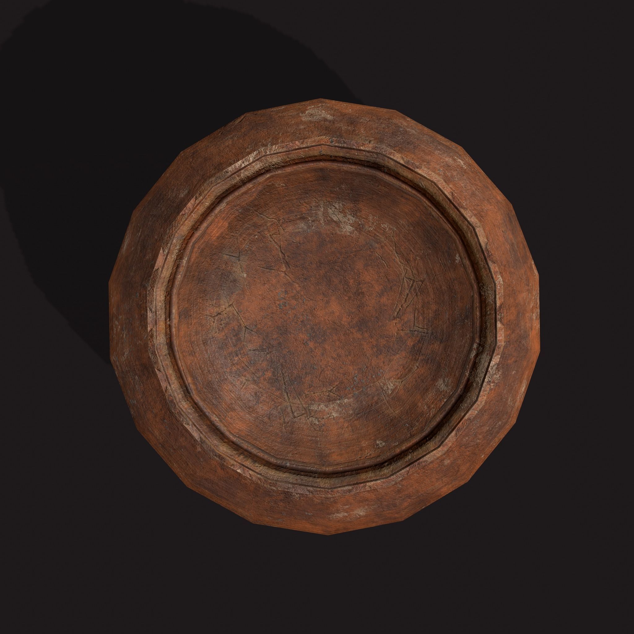 Medieval Cooking Pots Low-poly 3D model_25