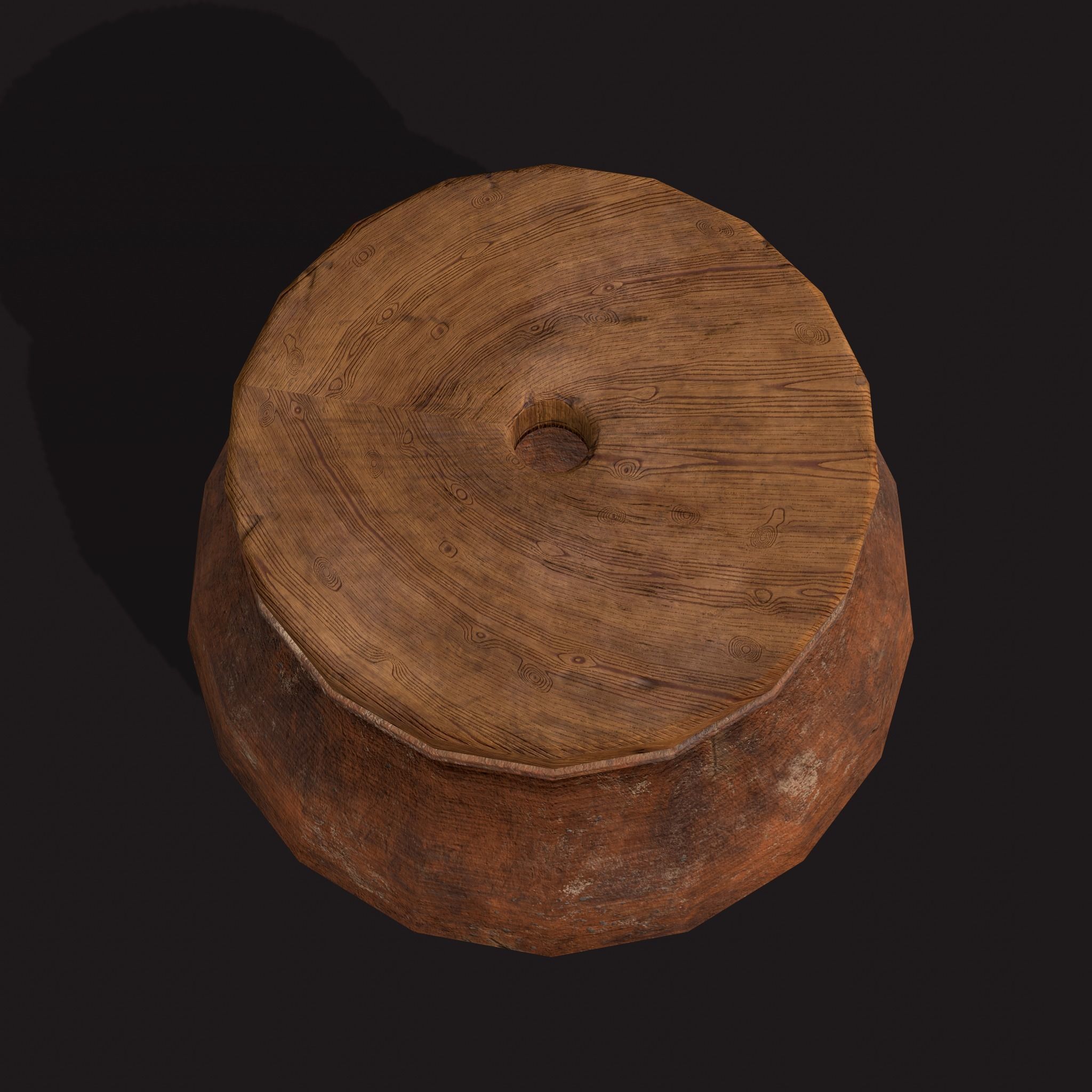 Medieval Cooking Pots Low-poly 3D model_19