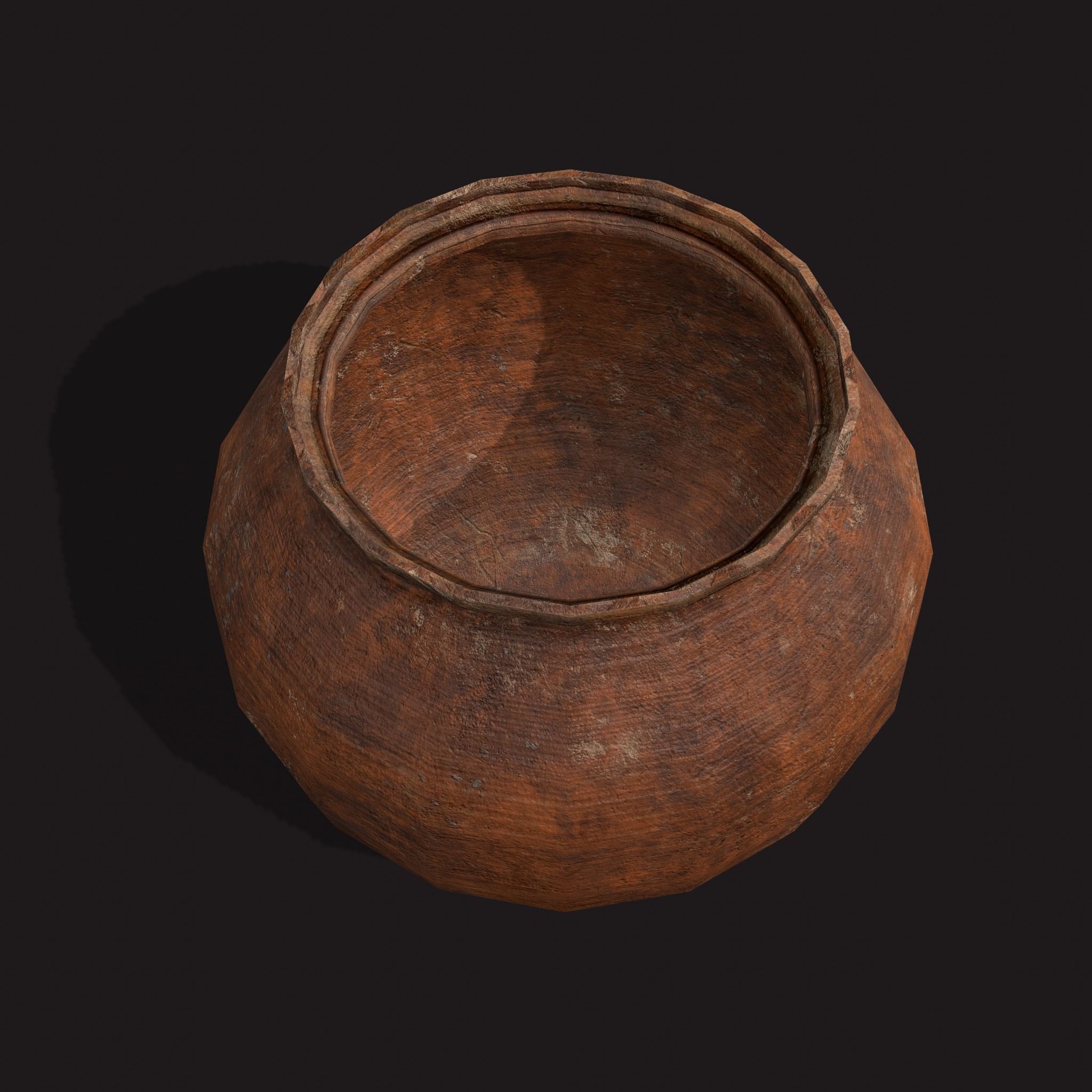 Medieval Cooking Pots Low-poly 3D model_23