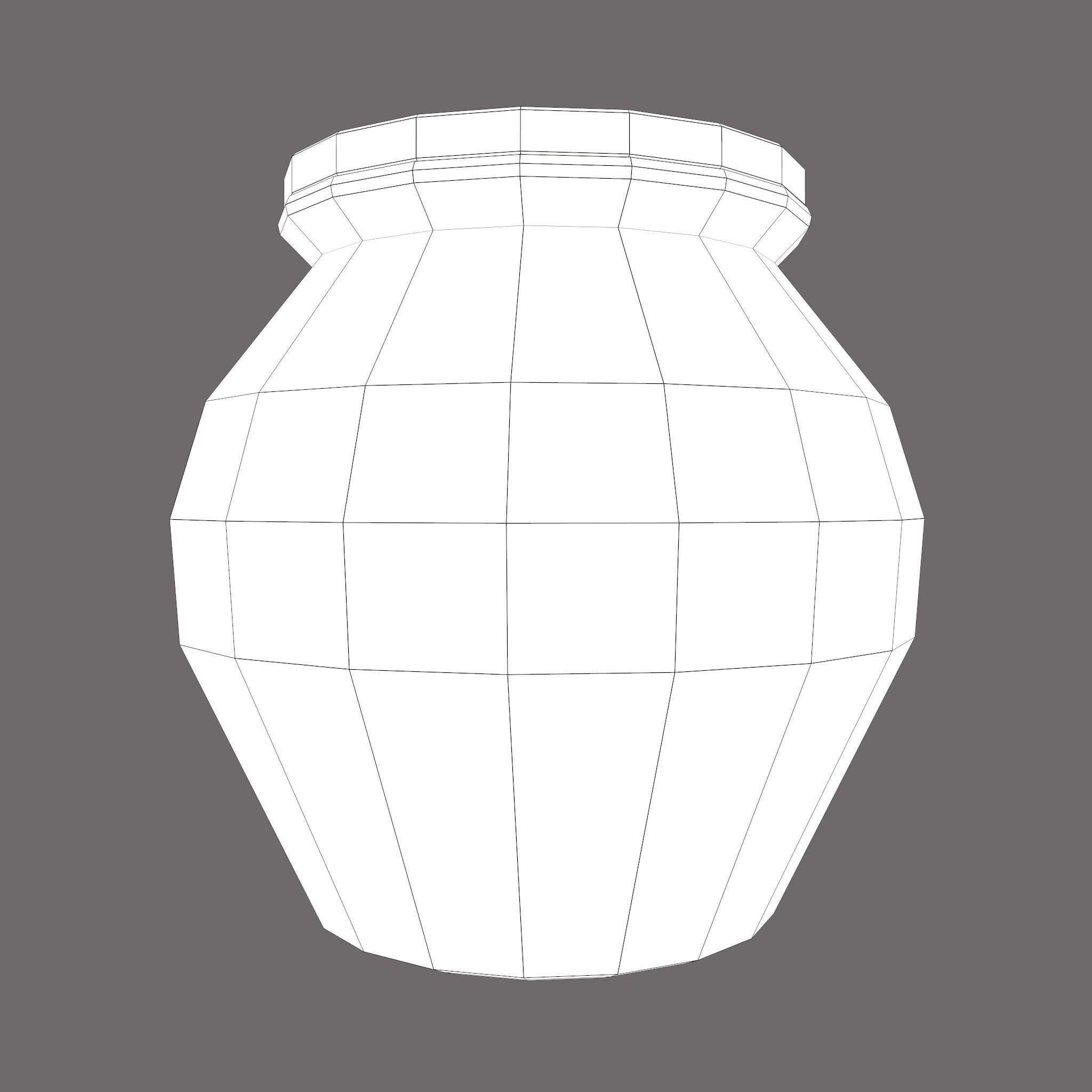 Medieval Cooking Pots Low-poly 3D model_39