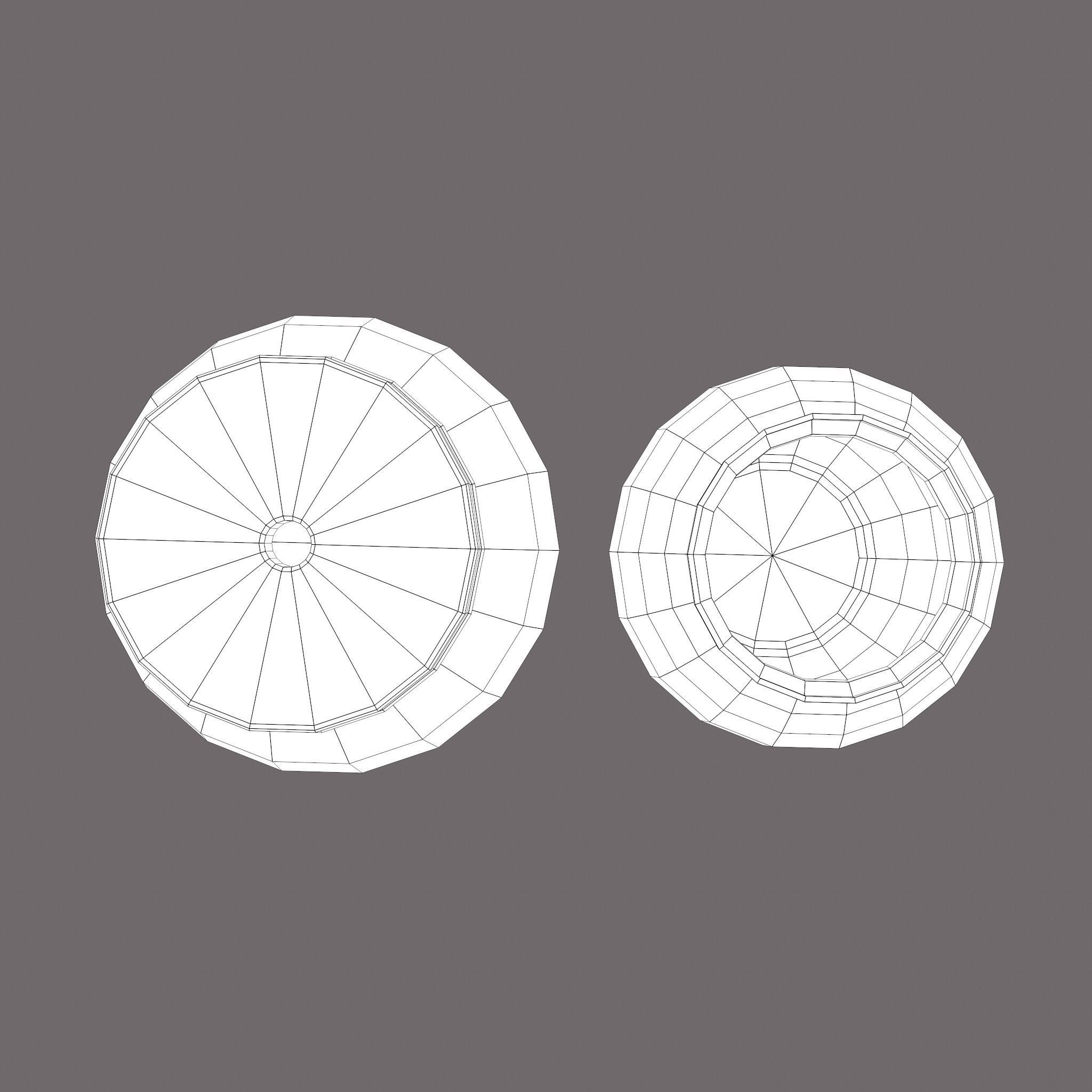 Medieval Cooking Pots Low-poly 3D model_35