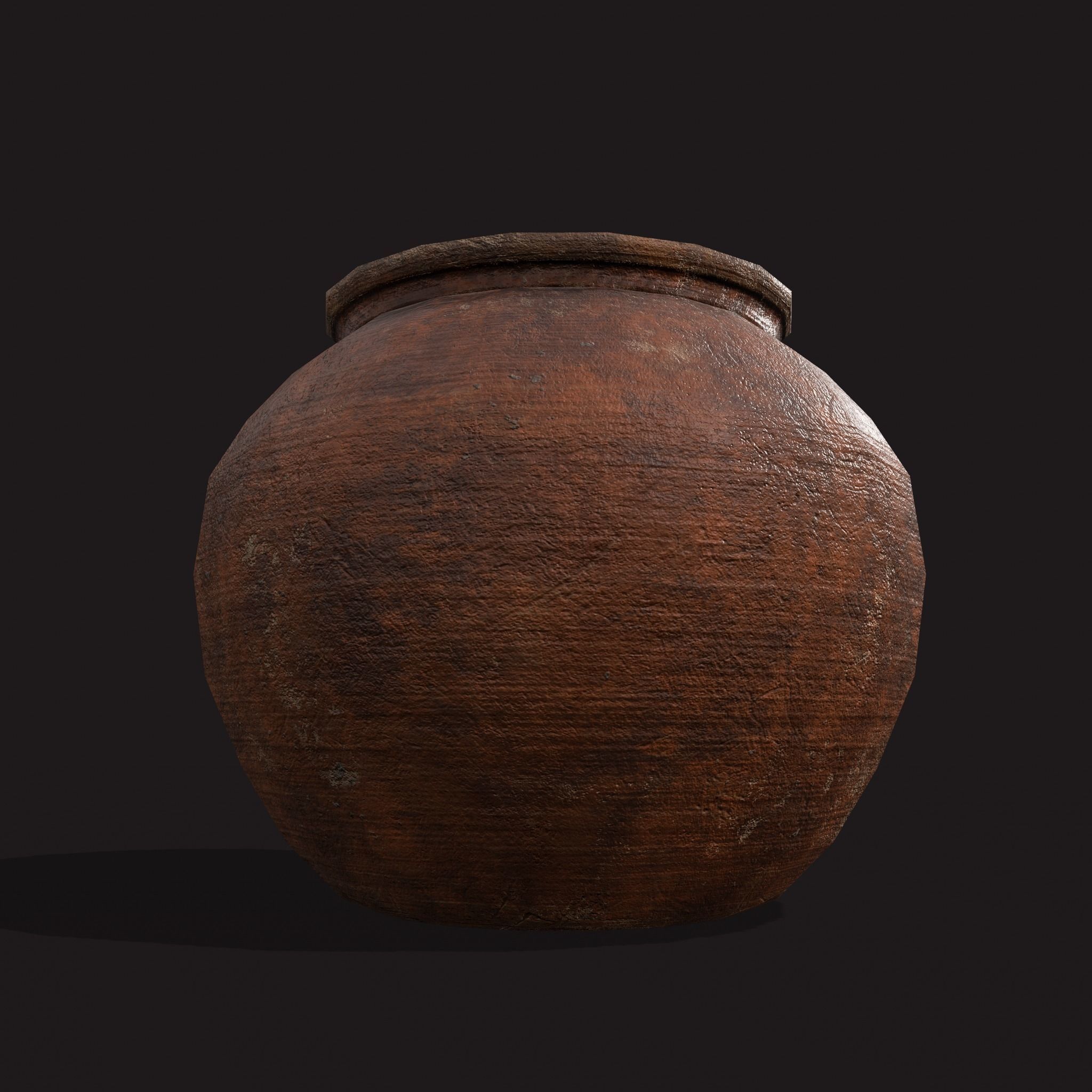 Medieval Cooking Pots Low-poly 3D model_26