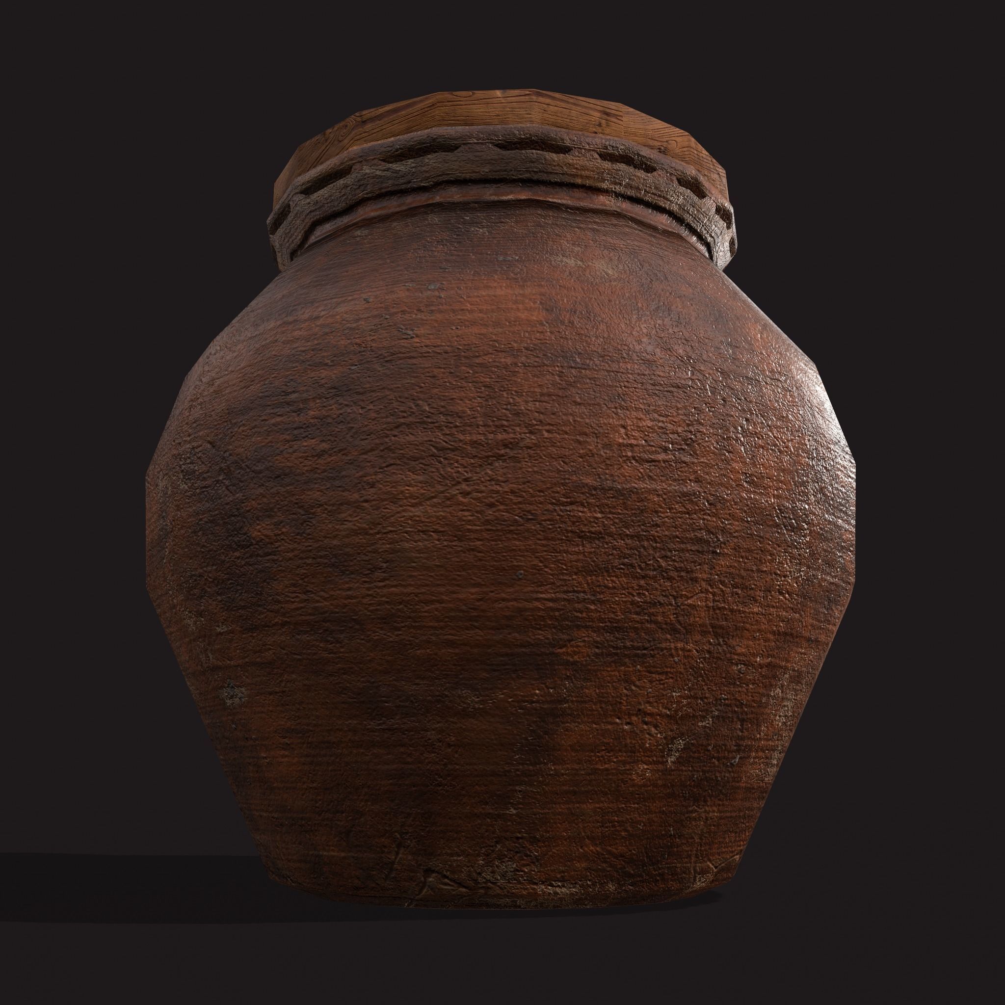 Medieval Cooking Pots Low-poly 3D model_21