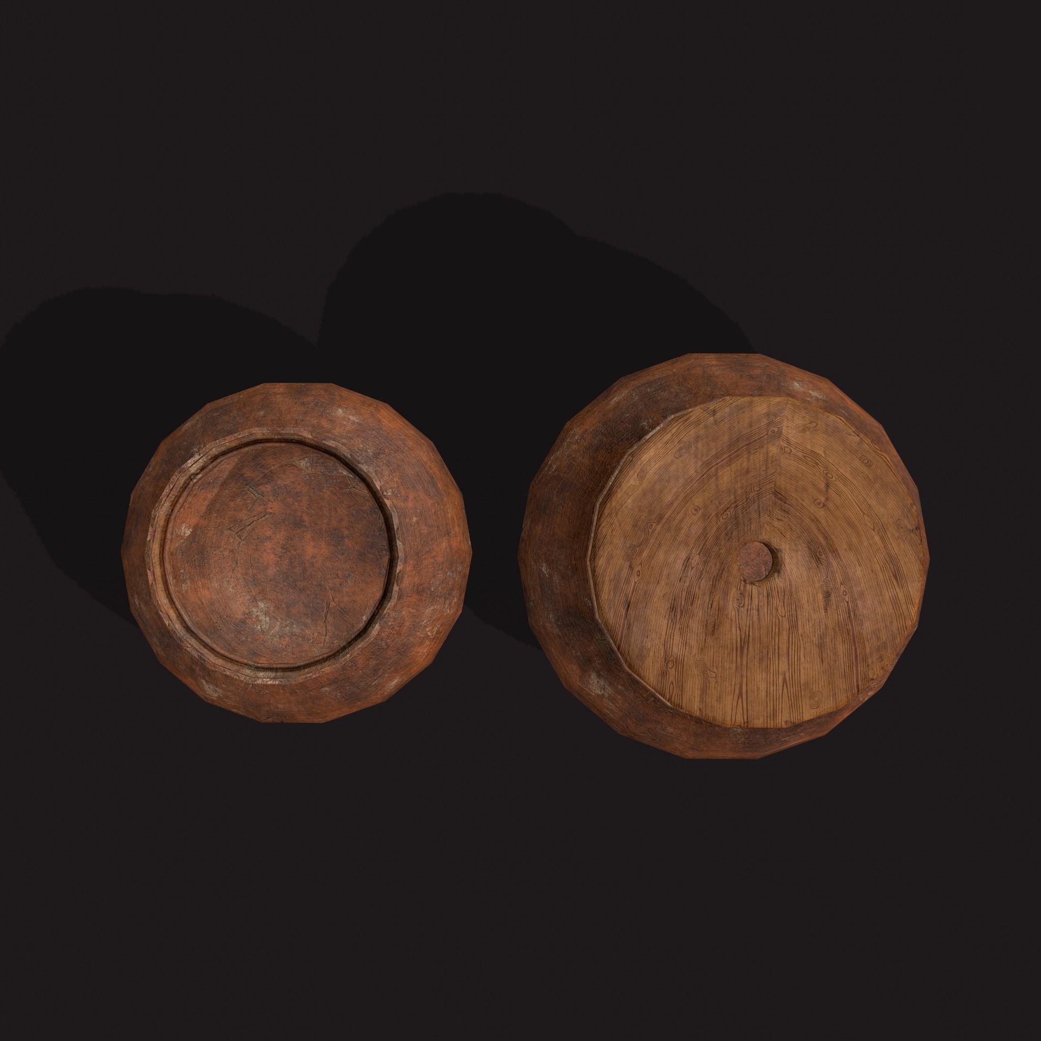Medieval Cooking Pots Low-poly 3D model_18