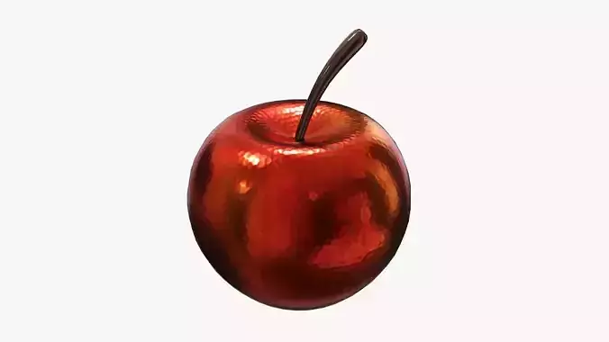 Cartoon apple fruit stylized