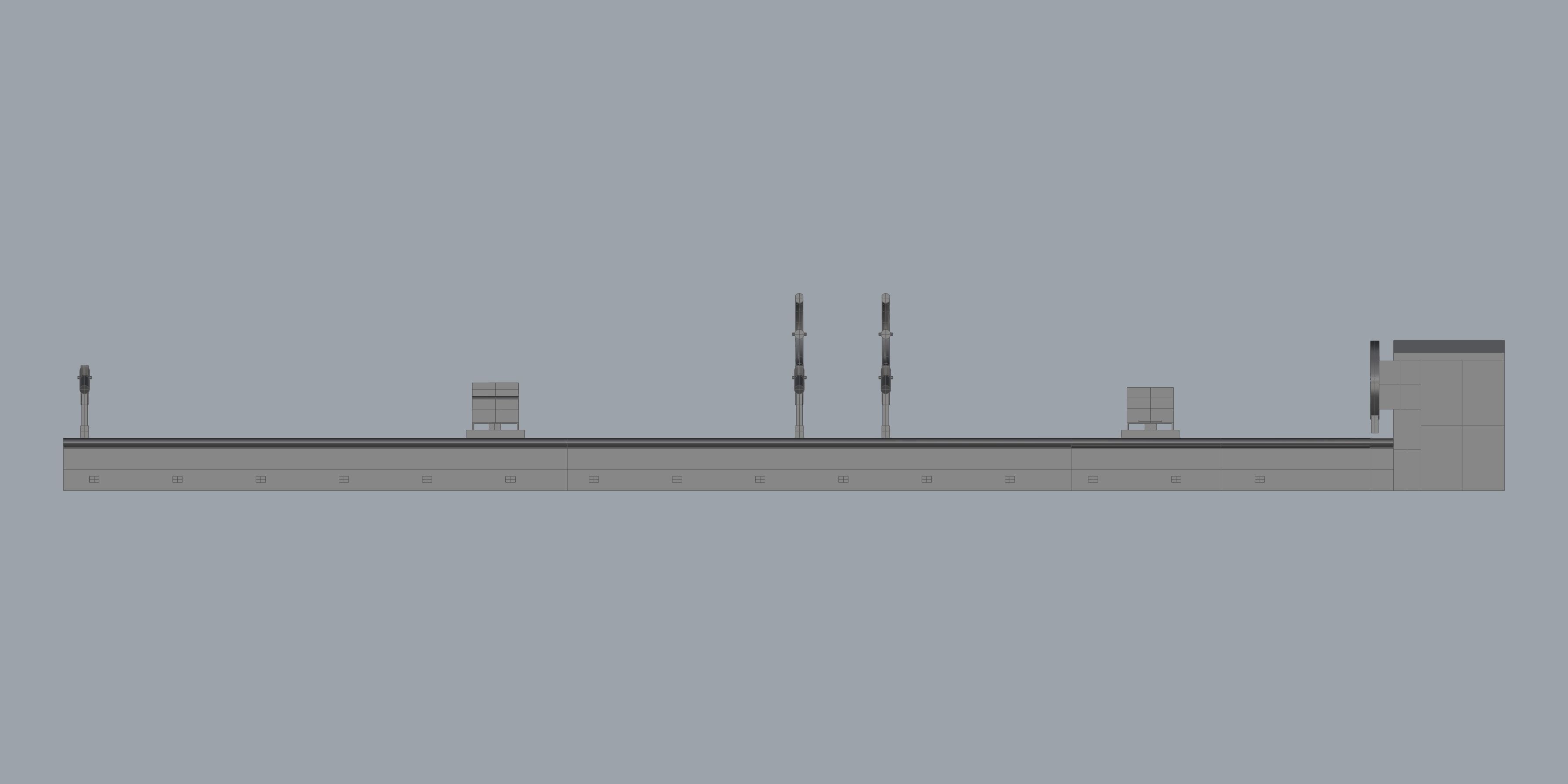 Horizontal Lathe Machine 12m 3D model_2