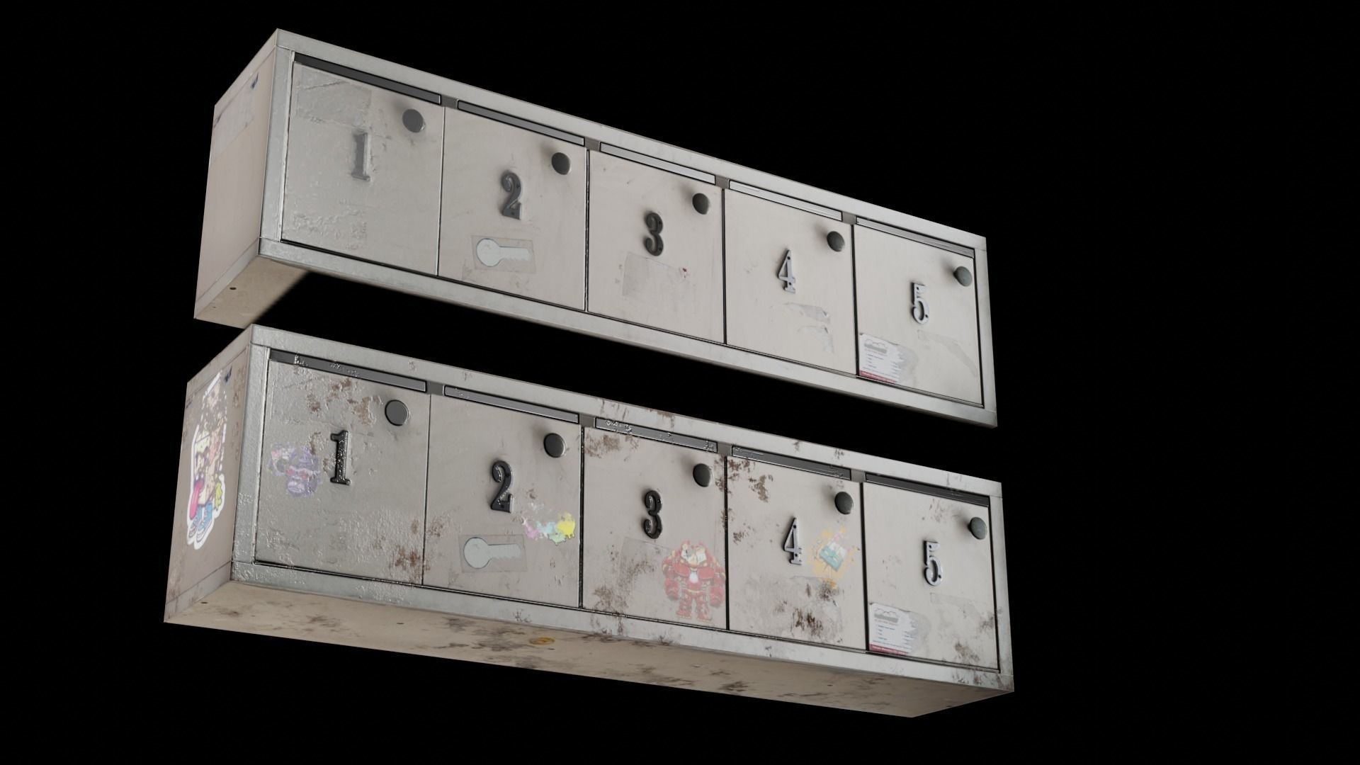  Mail Box  Low-poly 3D model_17