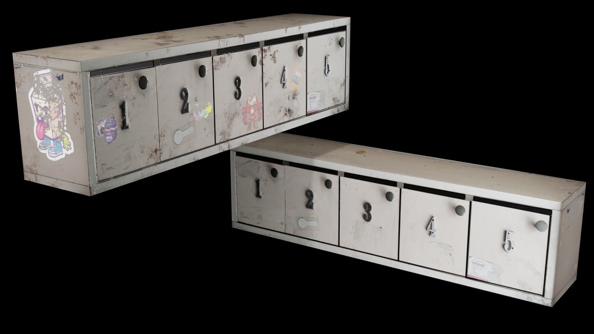  Mail Box  Low-poly 3D model_12