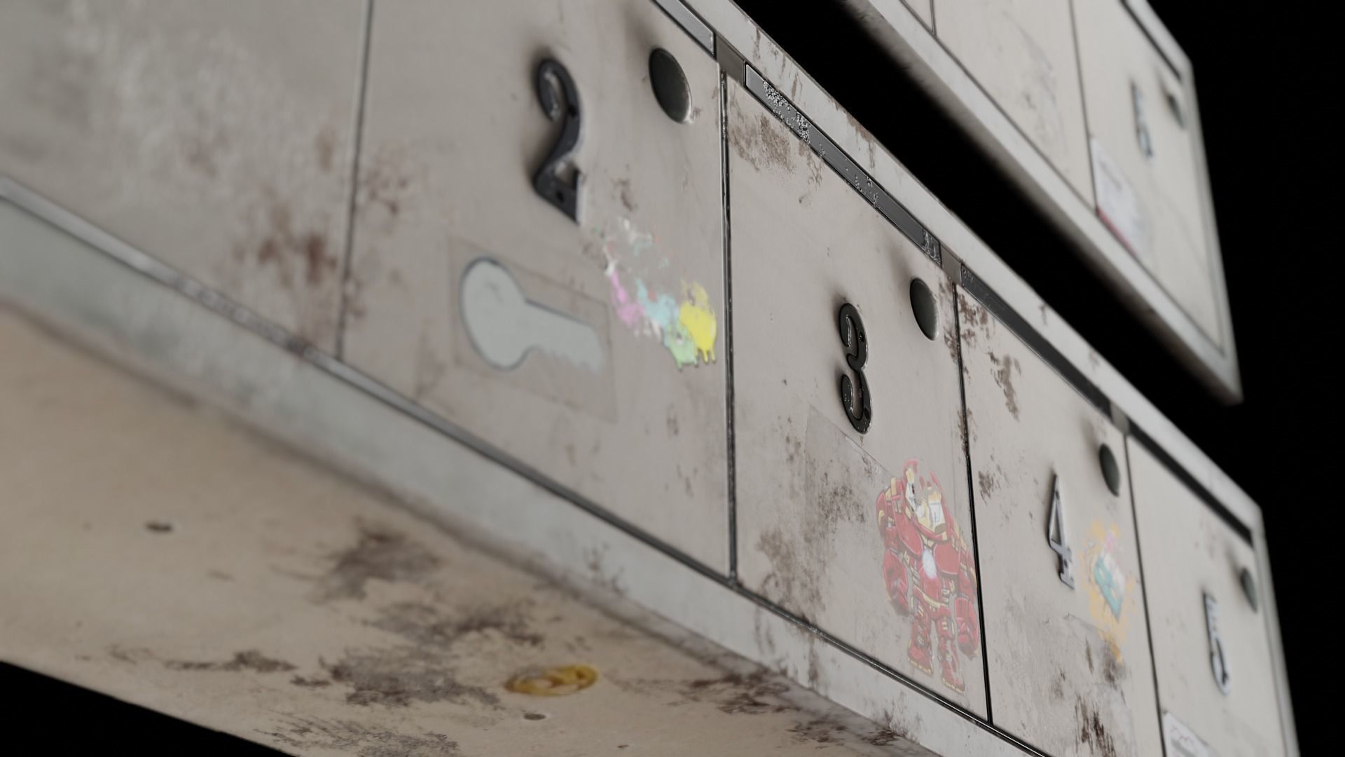  Mail Box  Low-poly 3D model_6