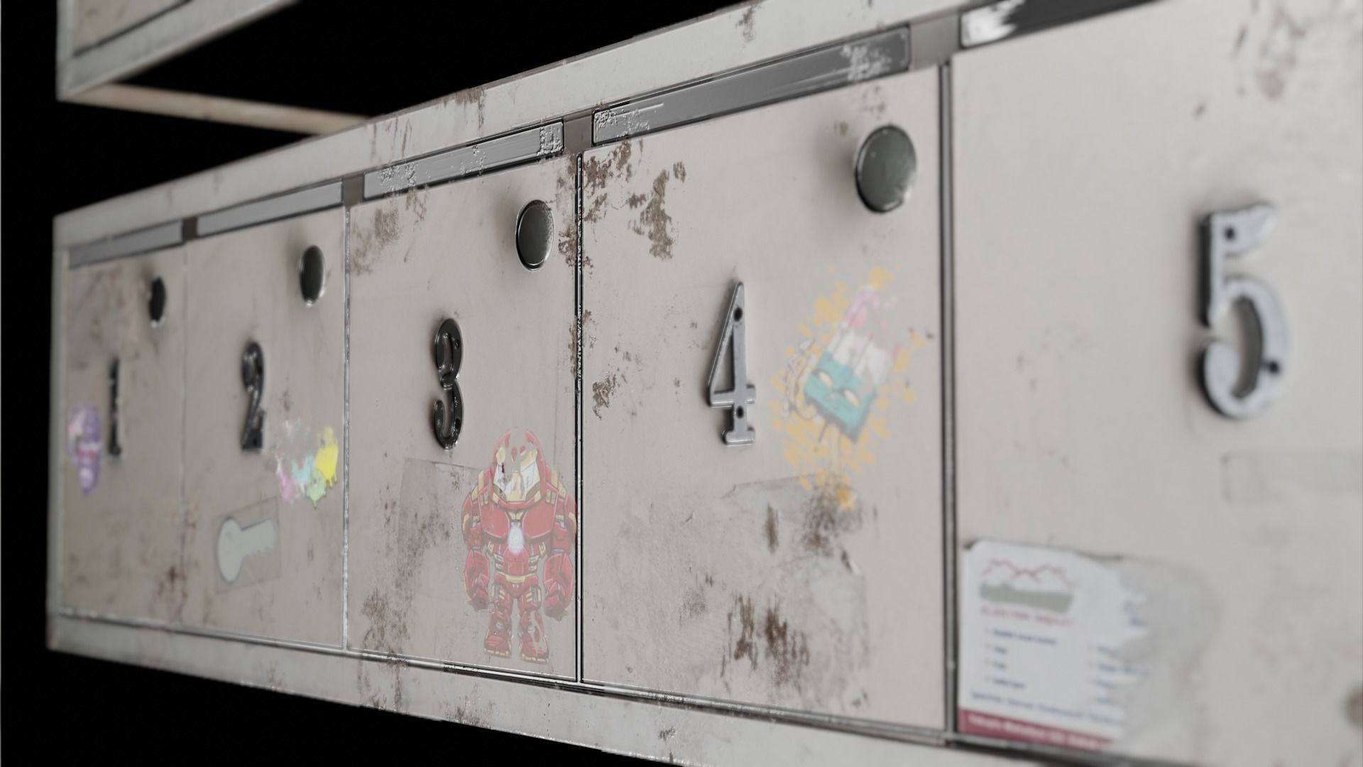  Mail Box  Low-poly 3D model_5