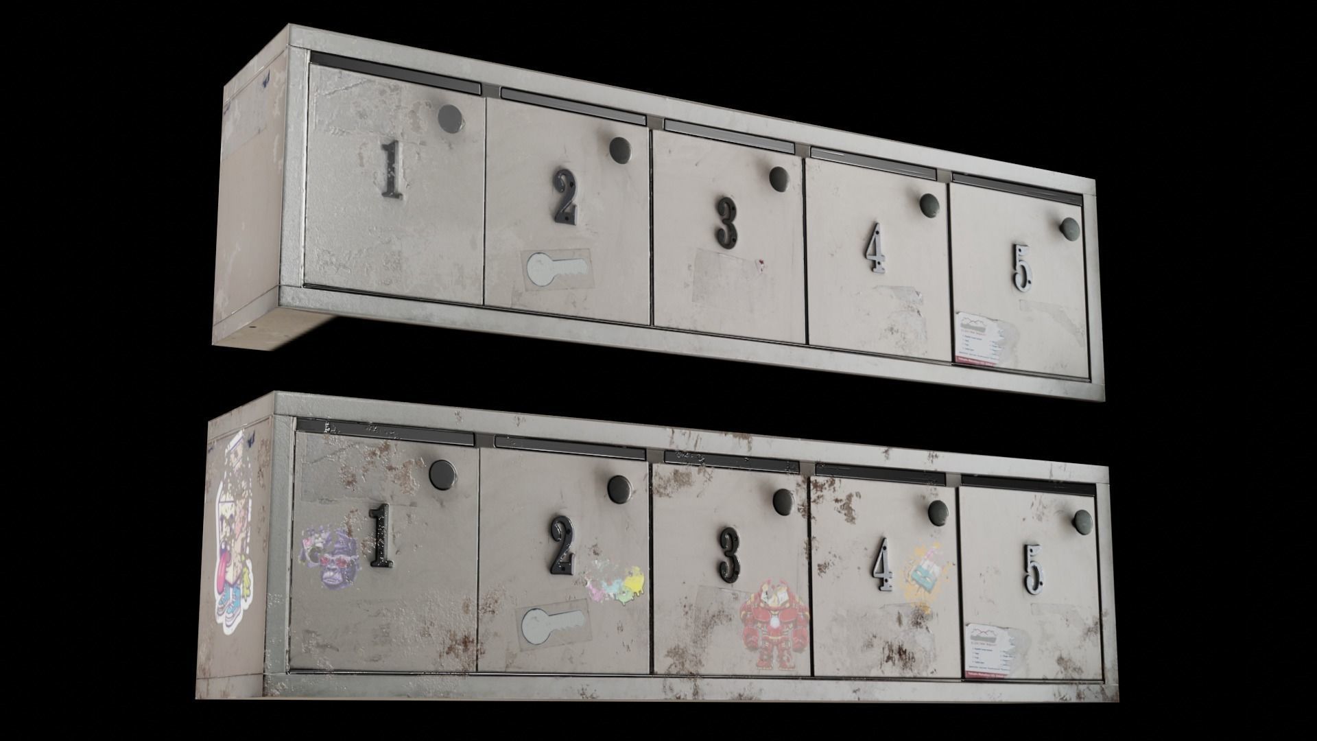  Mail Box  Low-poly 3D model_3