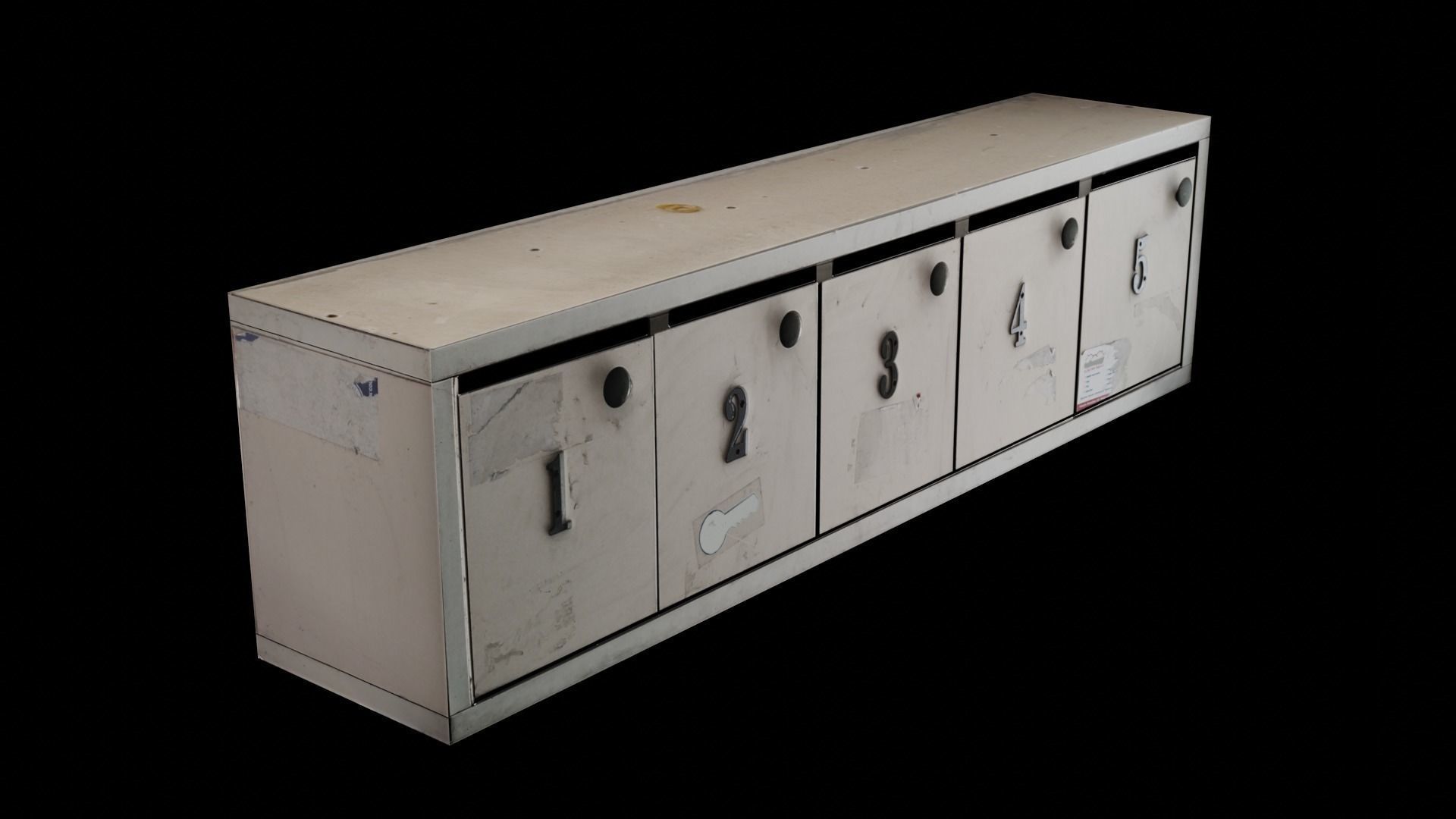  Mail Box  Low-poly 3D model_1