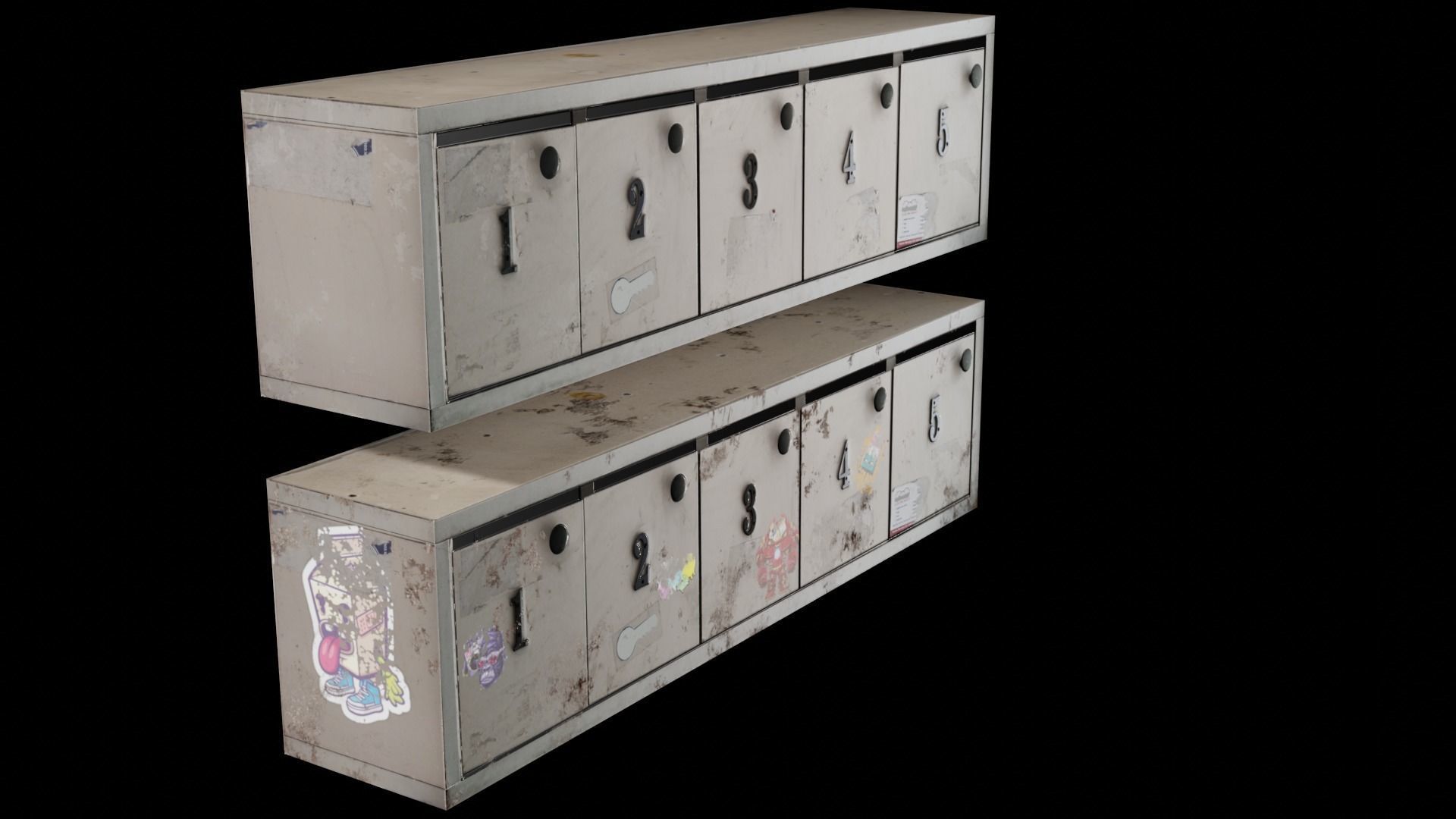  Mail Box  Low-poly 3D model_10