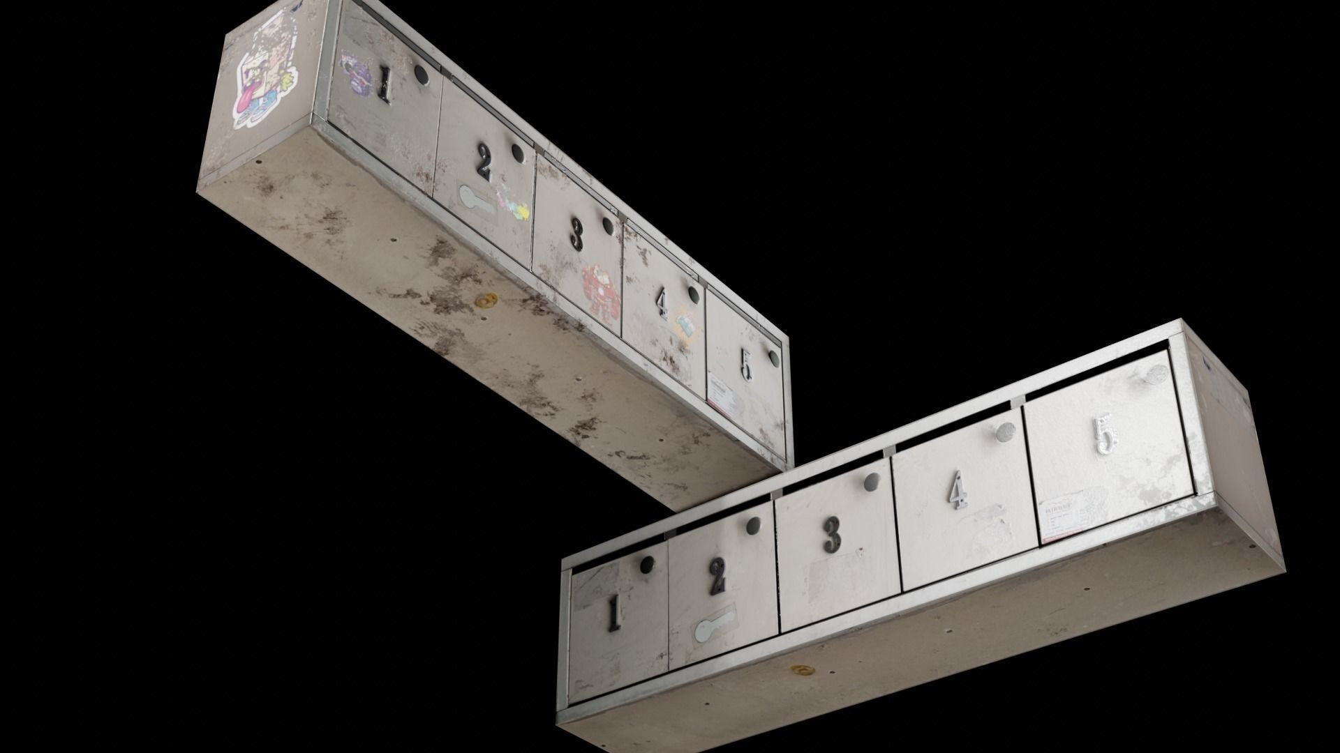  Mail Box  Low-poly 3D model_14