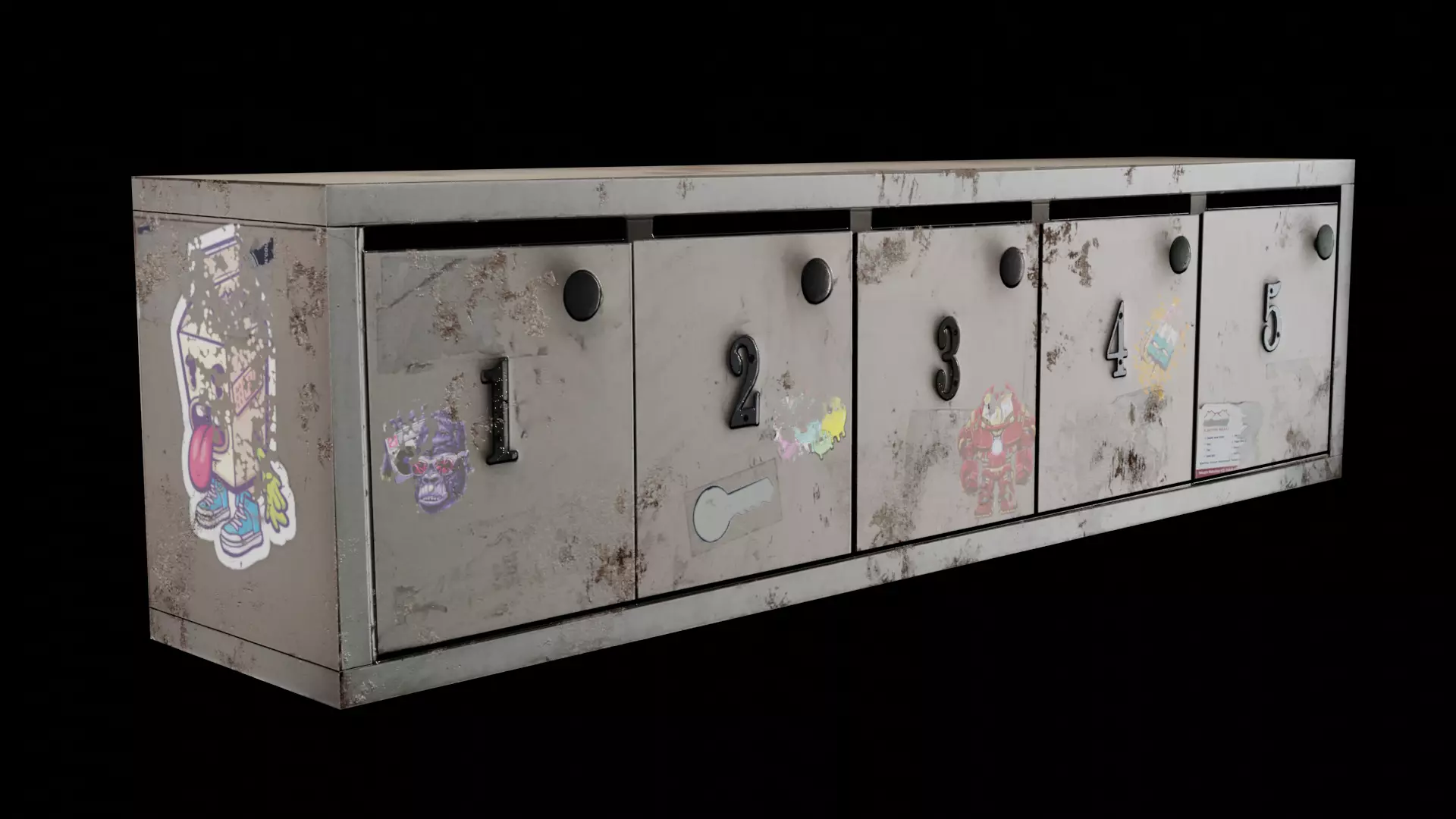  Mail Box  Low-poly 3D model_0