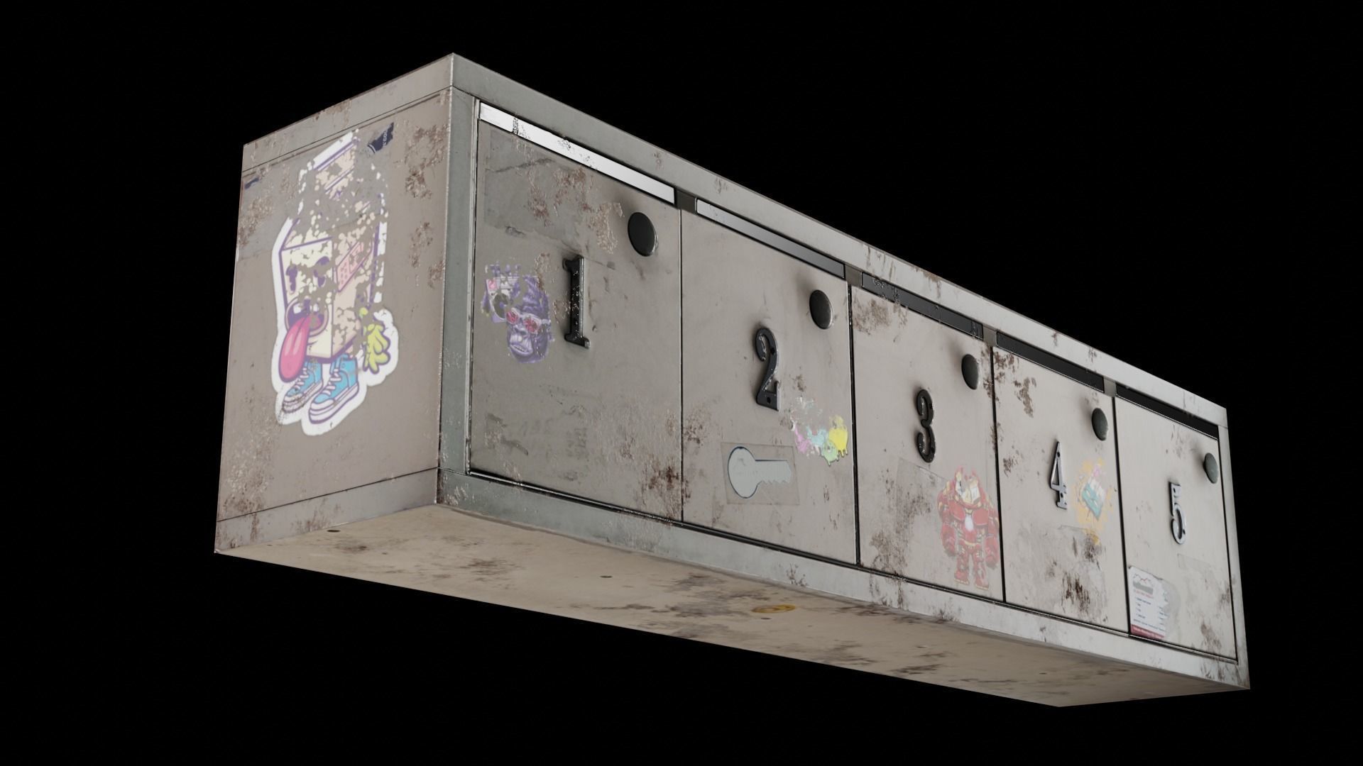  Mail Box  Low-poly 3D model_16