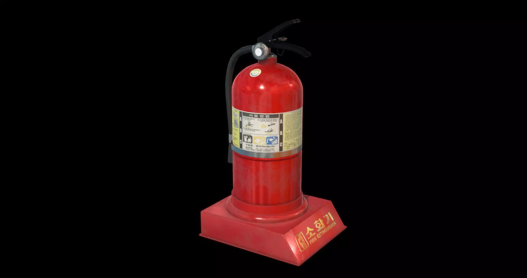 Fire Extinguisher Low-poly 3D model