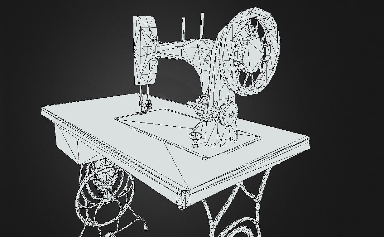 sewing machine 3D model_1
