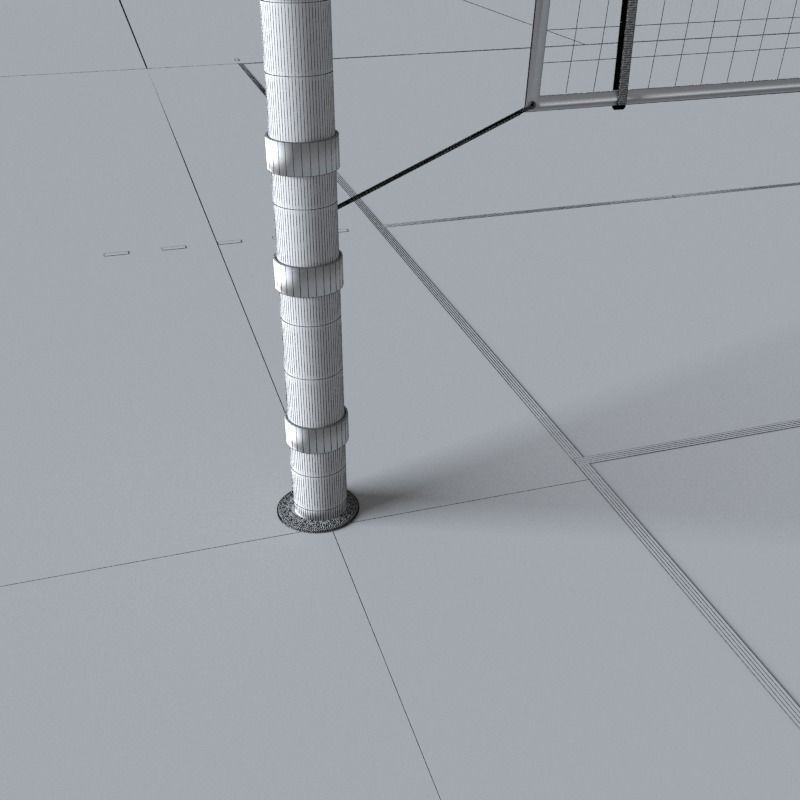 Volleyball Court Low-poly 3D model_18