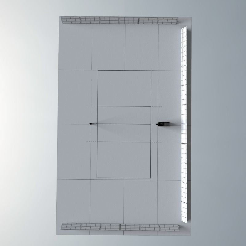 Volleyball Court Low-poly 3D model_11