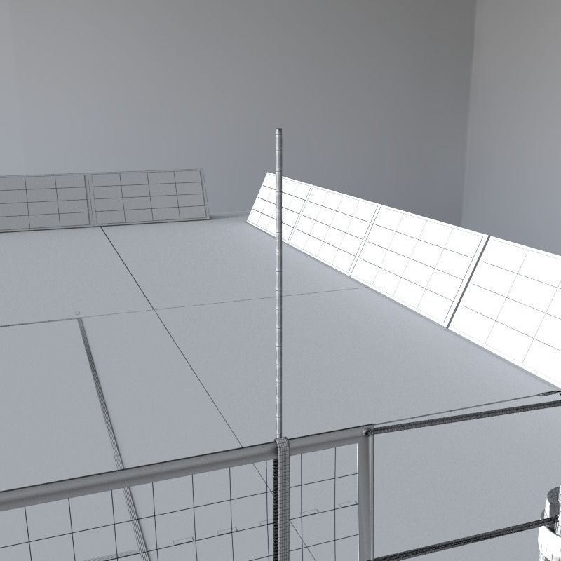 Volleyball Court Low-poly 3D model_15