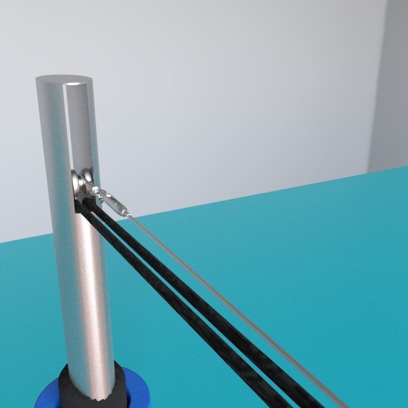 Volleyball Court Low-poly 3D model_7