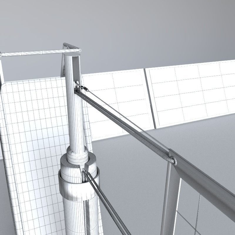 Volleyball Court Low-poly 3D model_14