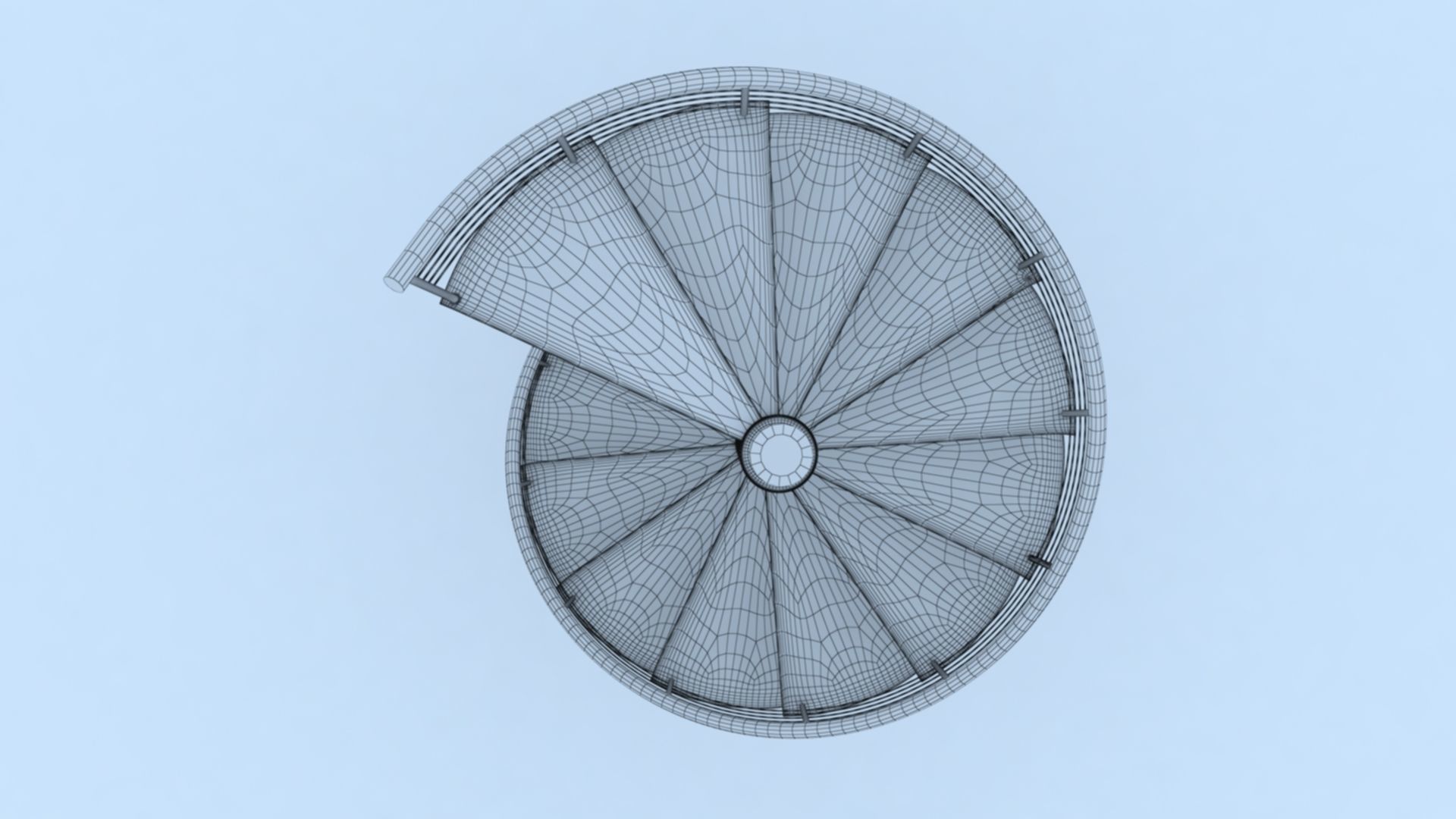 Spiral Stairs 3D model_7