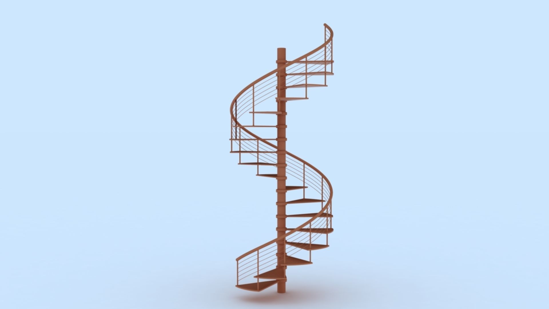 Spiral Stairs 3D model_10