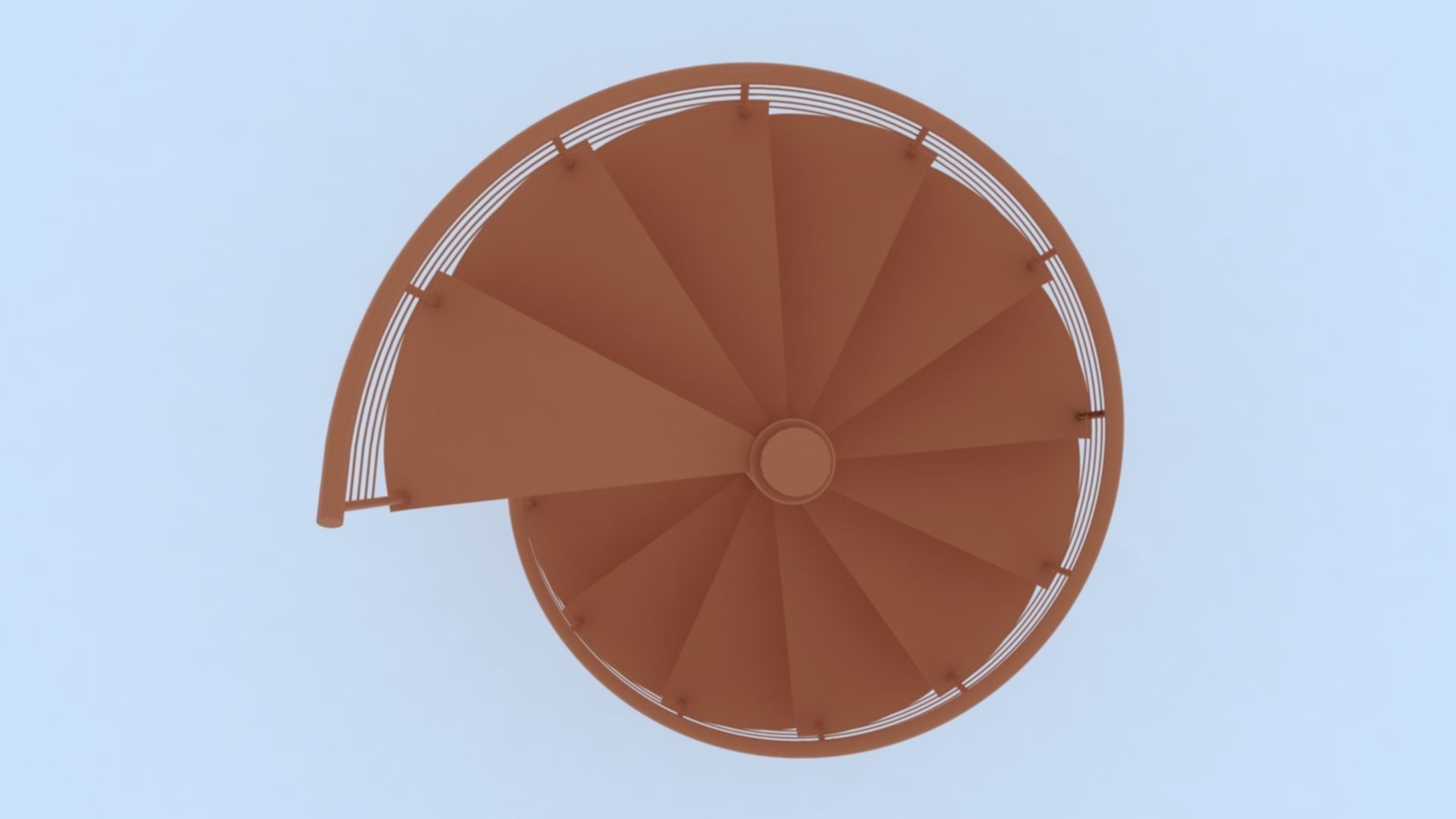 Spiral Stairs 3D model_11