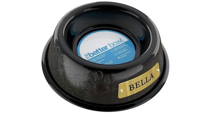 Large Bowl Midnight Black 3D model 4