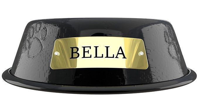 Large Bowl Midnight Black 3D model 6
